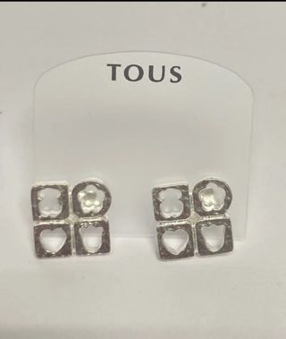 Pendientes Tous Plata Cuadrados Vicking