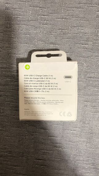 Cabo USB-C Apple 60W 1m