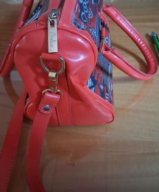 Bolso Coral con Diseño Étnico