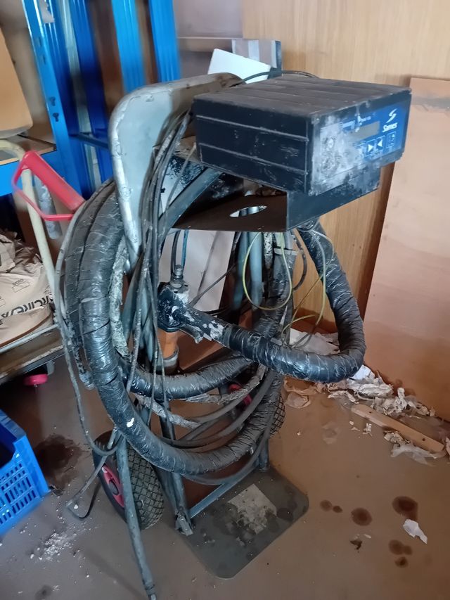 Pistola Electrostática Sames con bomba neumática 