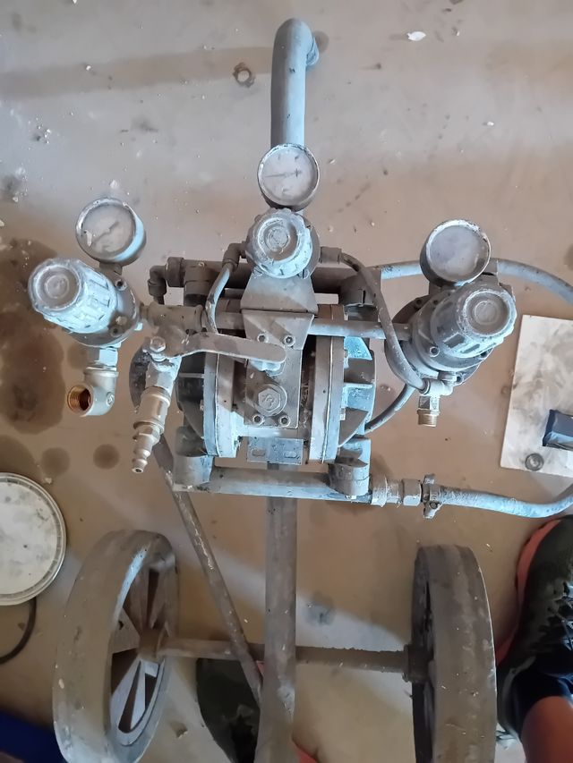 Pistola Electrostática Sames con bomba neumática 