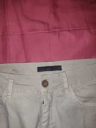 Pantalón Zara Blanco talla 38