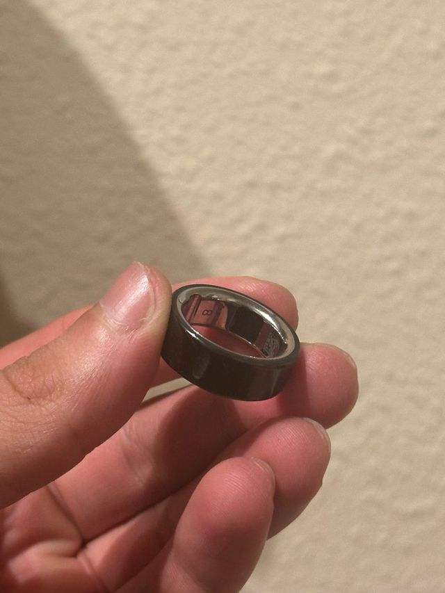 Anillo Oura 4 Negro. Talla 8