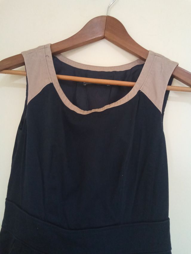 Vestido Atmosphere Talla S Azul y Beige