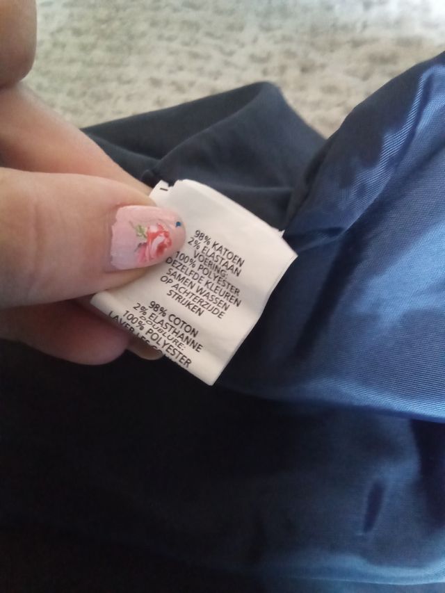 Vestido Atmosphere Talla S Azul y Beige