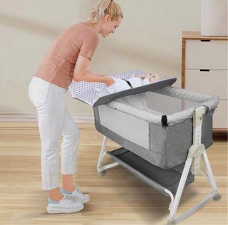 Cuna colecho con cambiador y mosquitera