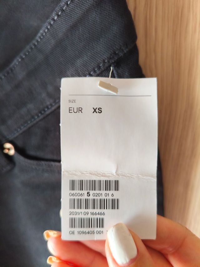 Pantalón premamá negro talla 34/XS