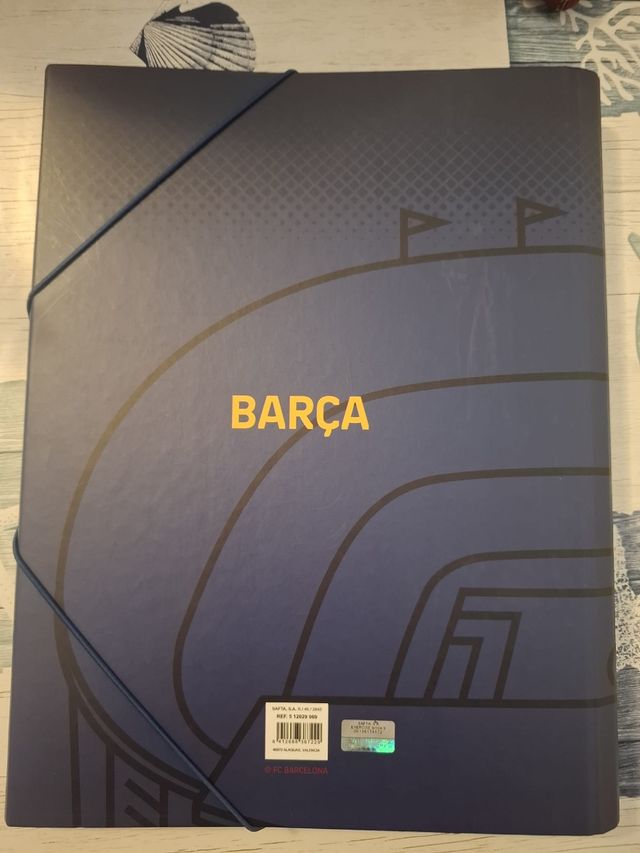 Carpeta con separadores F.C. Barcelona