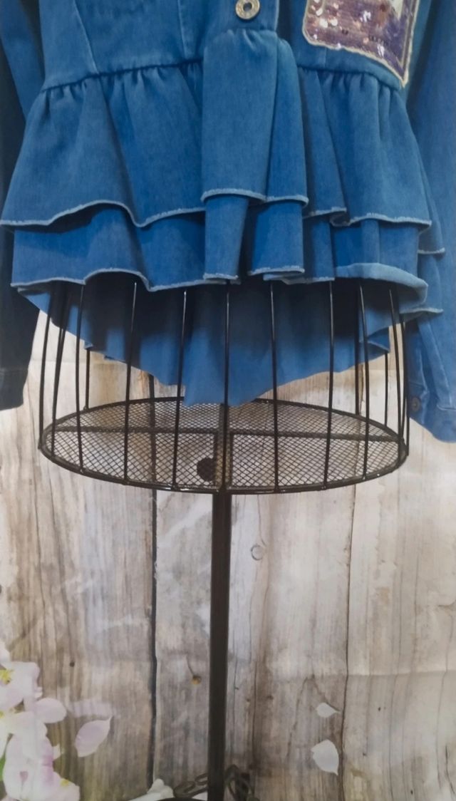 Chaqueta vaquera asimétrica Jot