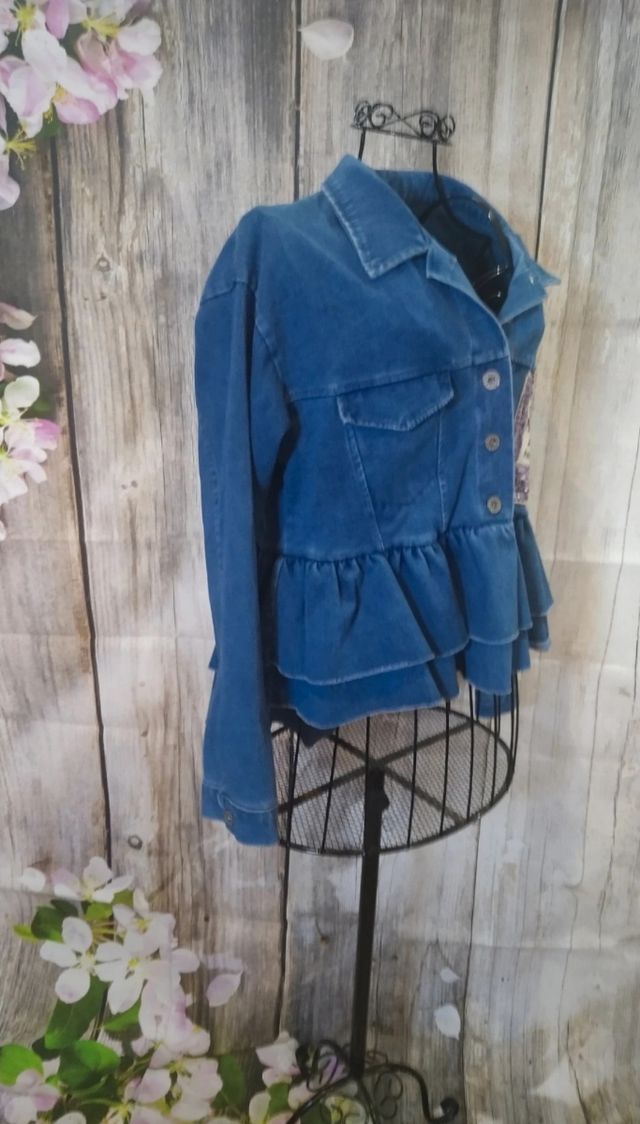 Chaqueta vaquera asimétrica Jot