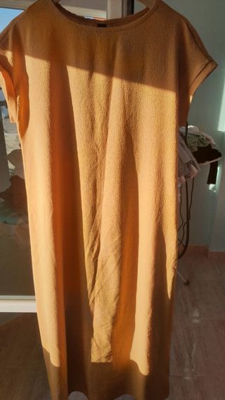 Vestido Mostaza Shein Talla L