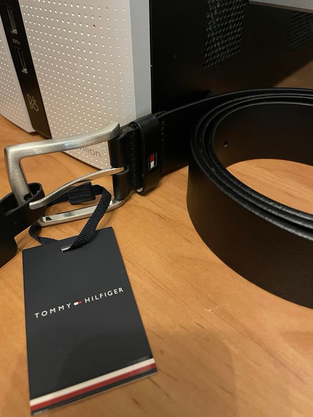 Cinto Tommy Hilfiger Piel Negro Talla 115