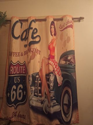Cortinas Ruta 66 Cafe