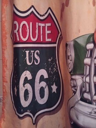 Cortinas Ruta 66 Cafe