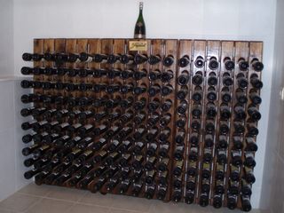Botellero de madera para vinos