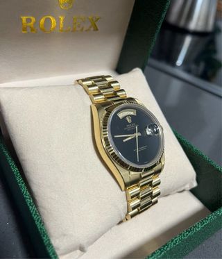 Rolex President Onyx Negro Oro