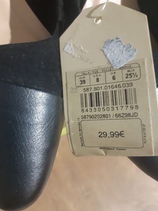 Zapatos Sfera Negros Sin Estrenar