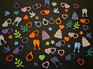 Confetti! Para bodas impresos en 3D.
