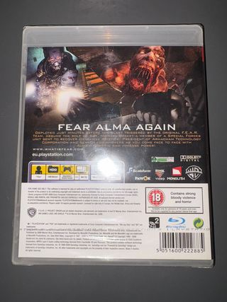F.E.A.R. 2 Project Origin PS3 sigillato