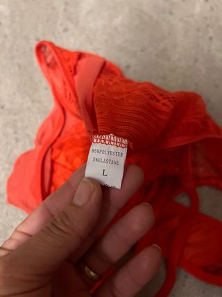 Body lencero sexy rojo