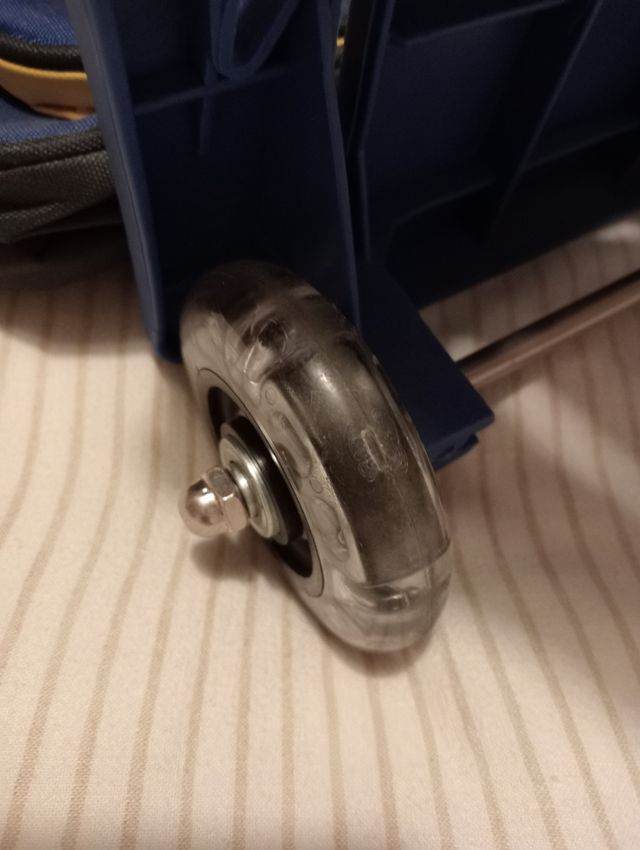 Mochila escolar Alkor azul y amarilla