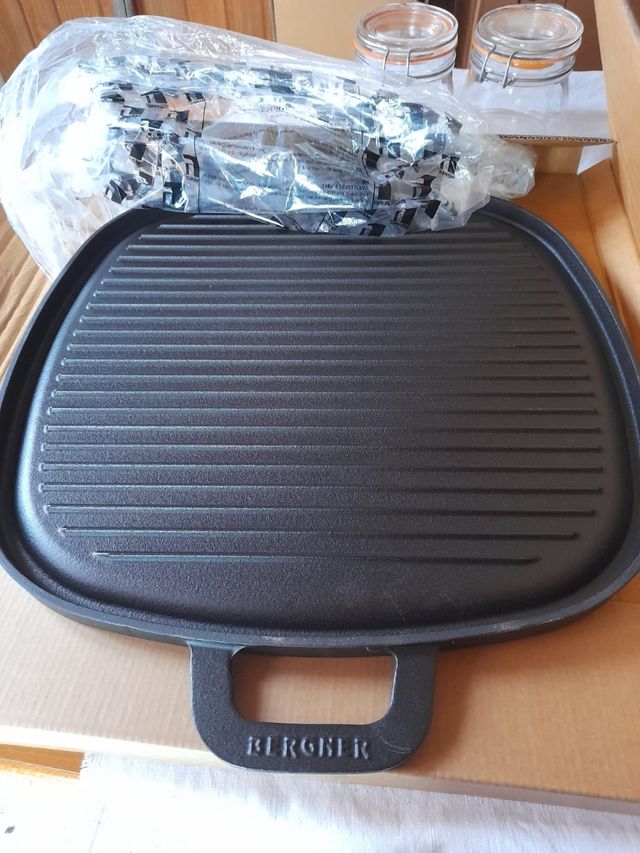 Piastra grill Bergner in GHISA grande
