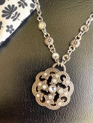 Collana Brighton Argento e Strass 