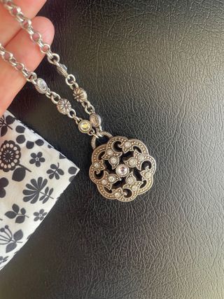 Collana Brighton Argento e Strass 