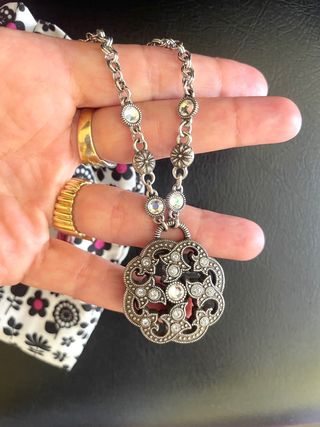 Collana Brighton Argento e Strass 