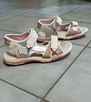 Sandali Bata bambina oro/rosa taglia 35