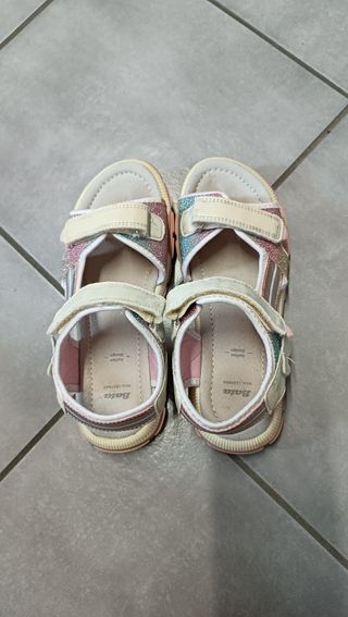 Sandali Bata bambina oro/rosa taglia 35