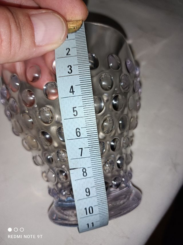 4 Vasos Relieve Duro Transparente