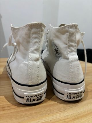 Converse Plataforma All Stars Blancas