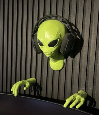 Decoración de pared de alienígena verde