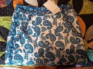 Falda High Spirits Estampada Paisley Azul