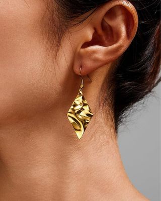 Pendientes Dorados Mujer Acero Inoxidable 18K
