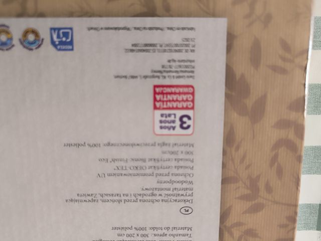 Toldo Vela para Jardín GARDENLINE 300cmX200cm