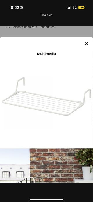 2 Tendederos Balcón Ikea Nuevos