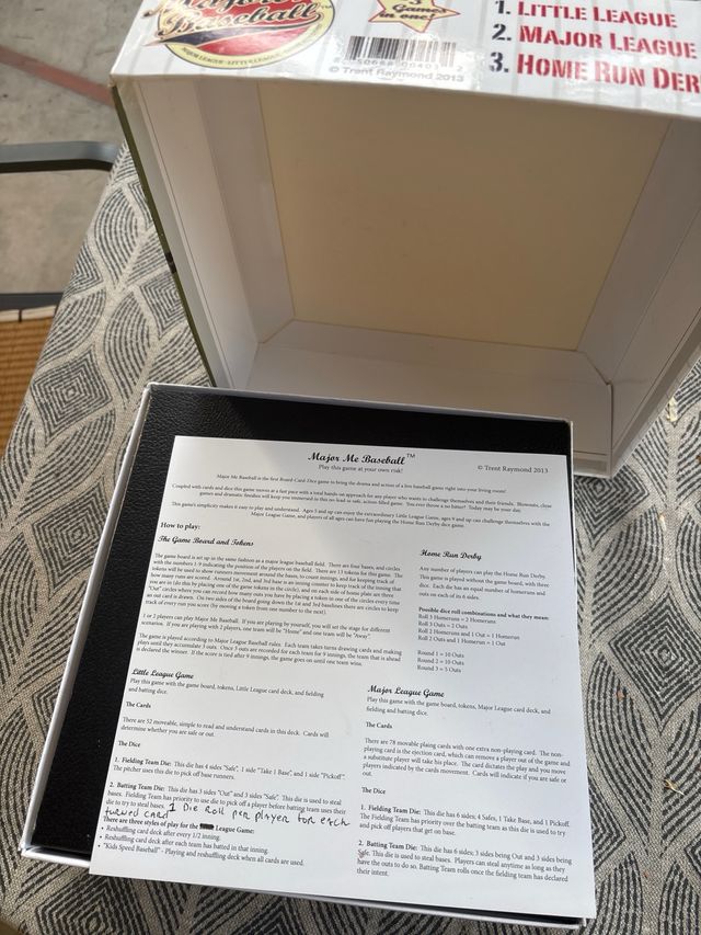 Major Me Basebsll  juego de besibol, 3 en 1