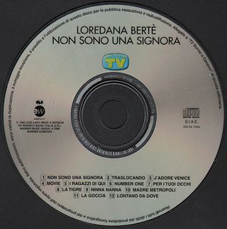 LOREDANA BERTE' NON SONO UNA SIGNORA CD 2004