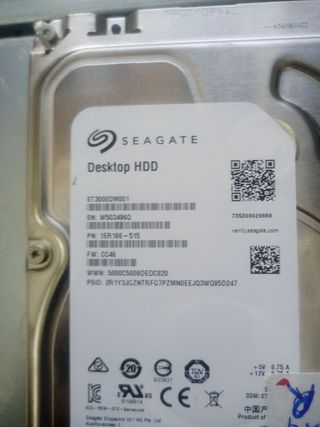 Disco Duro Seagate 3TB 3.5 SATA