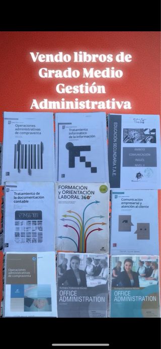 libros de grado medio, administración y empresas
