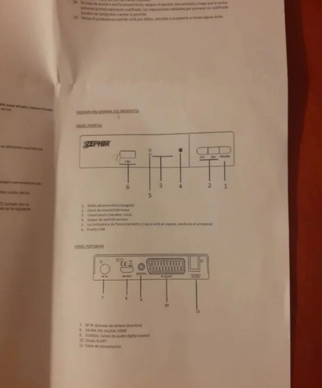 Decodificatore digitale terrestre Zephir DVB-T2