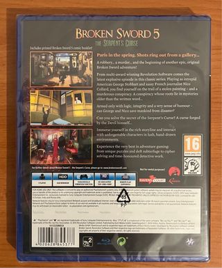 Precintado. PS4 Broken Sword 5,  La maldición.