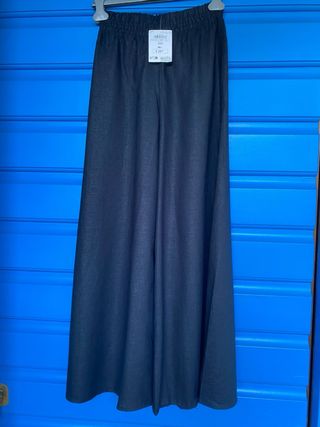 NUOVI - Pantaloni palazzo lino neri 