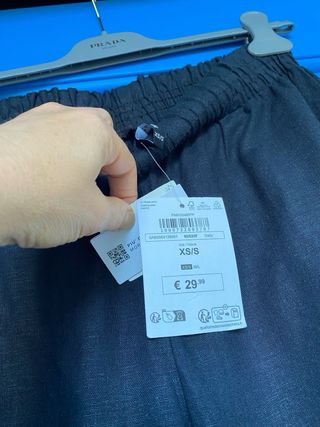 NUOVI - Pantaloni palazzo lino neri 