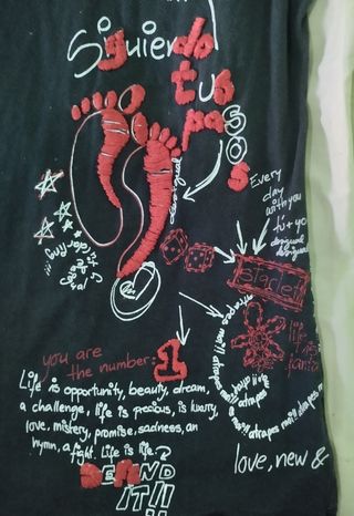 Camiseta Desigual Negra con Estampado