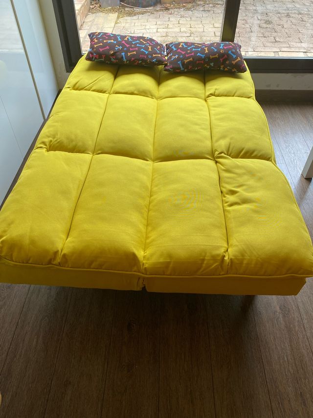 Sofá Cama Amarillo