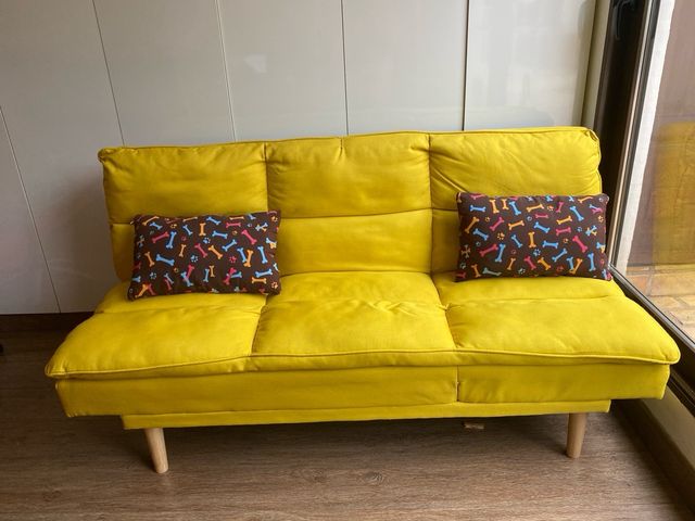 Sofá Cama Amarillo