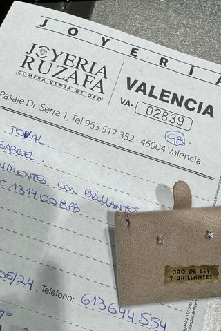 Aretes de diamante